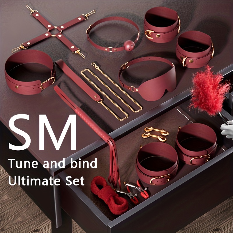 12pcs Set Sex Toys BDSM Couple Sex Game Props, Hand, Foot And Mouth Plugs  Instead Of Adult Sex Toys