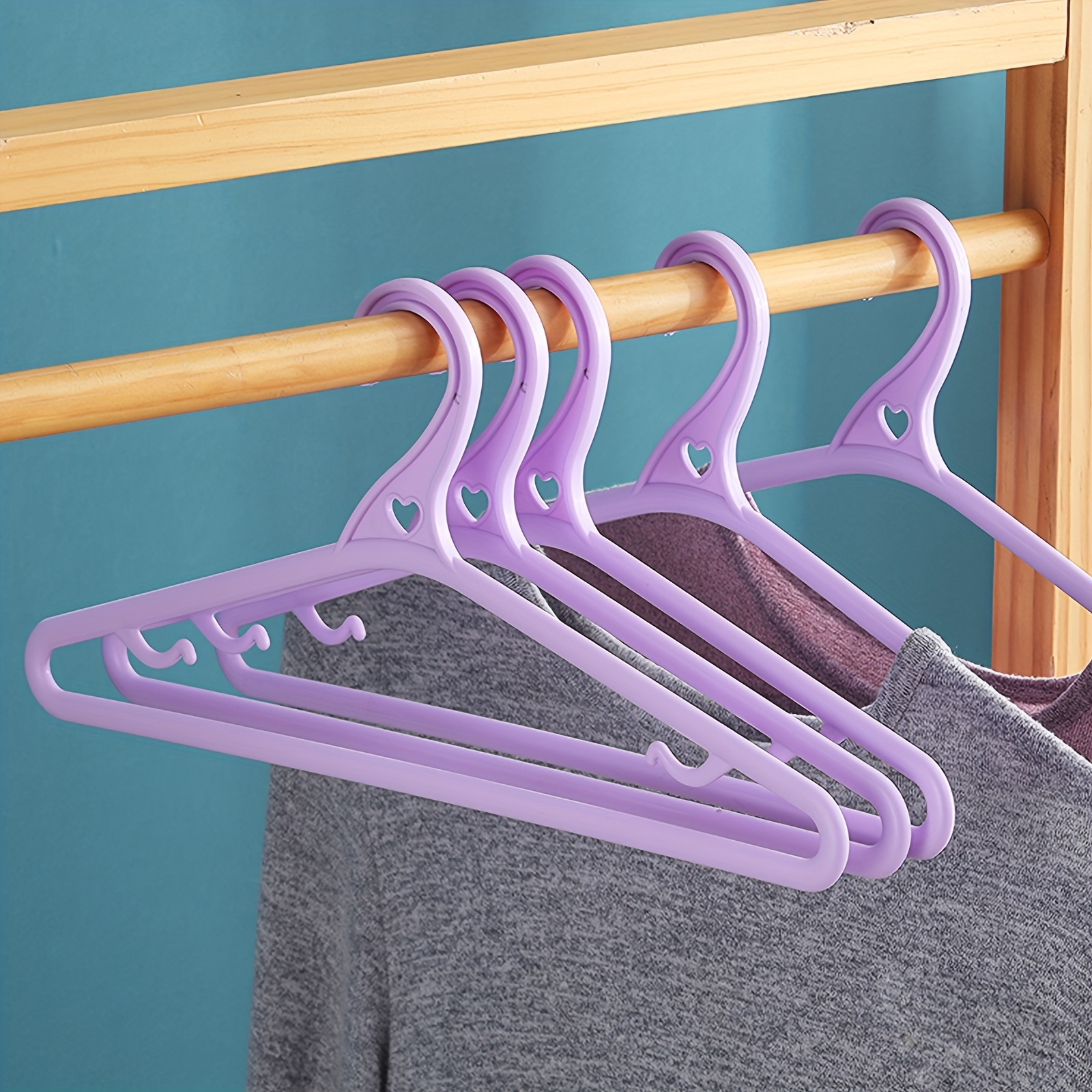 5pcs Lingerie Hanger With Wave Design, Lightweight Luxury Storage