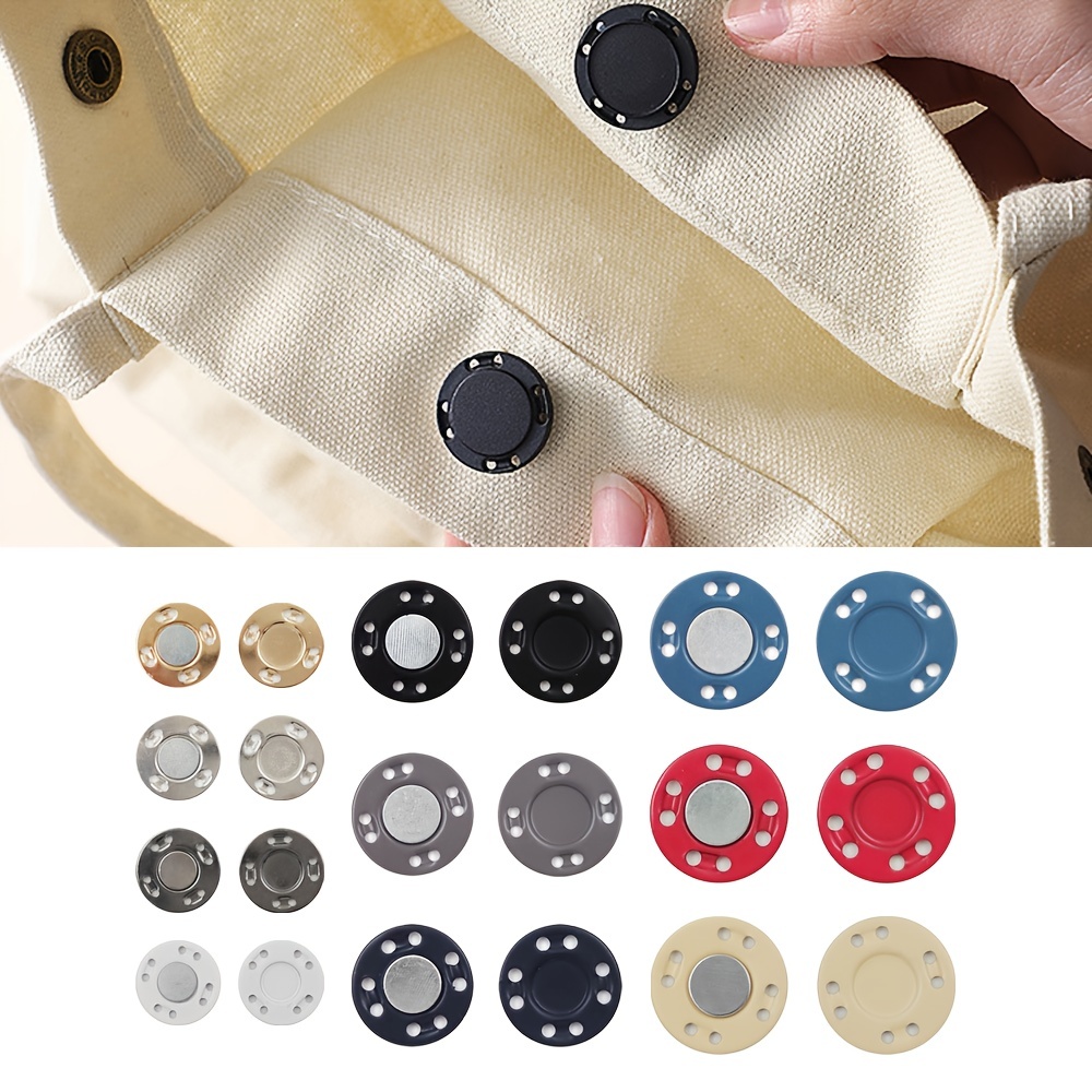 5pairs 12.5/20/25mm Magnetic Buttons Invisible Metal Button Sewing Supplies For Jacket Coat Cardigan Bag Handmade Sewing Snap Buttons