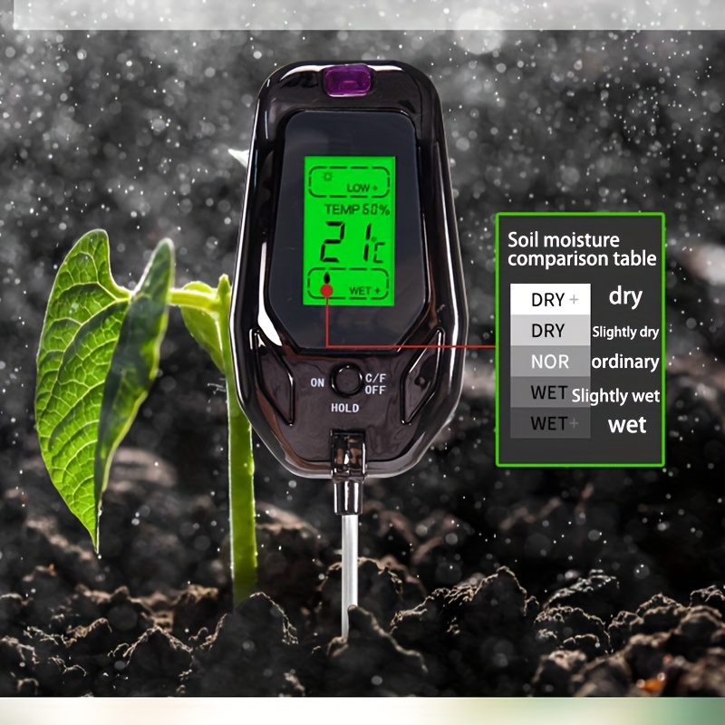 5 en 1 Testeur De Sol: Surveillez Le PH L'humidité La - Temu Canada