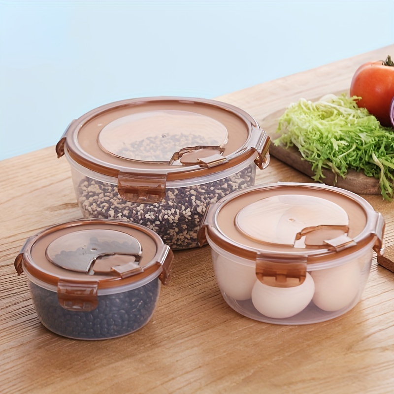 Circular Glass Lunch Box kitchen Accessory Kitchen Supplies - Temu