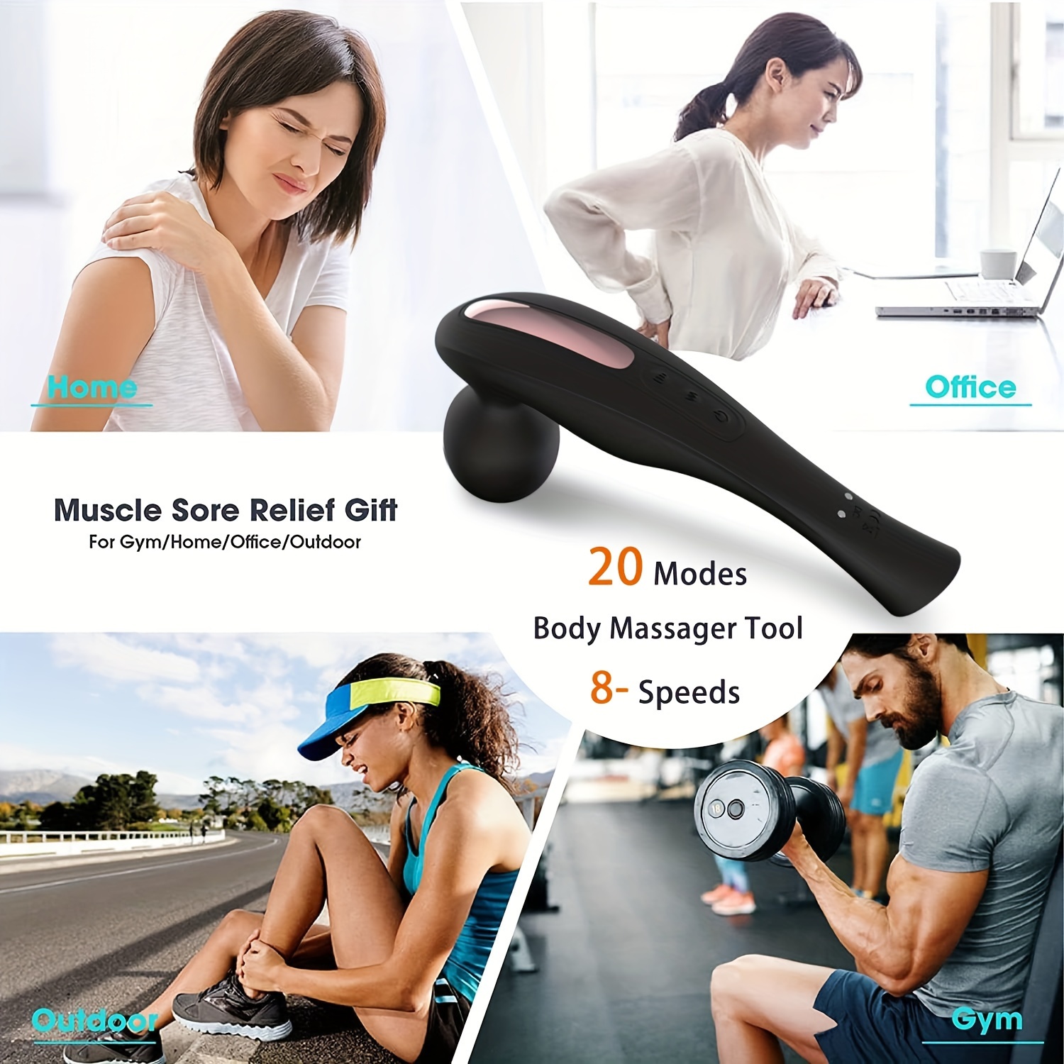 Fascia Gun, Muscle Relax Electric Massager, Multi-function Fitness  Back-thumping Mini-neck Membrane Massage Gun - Temu