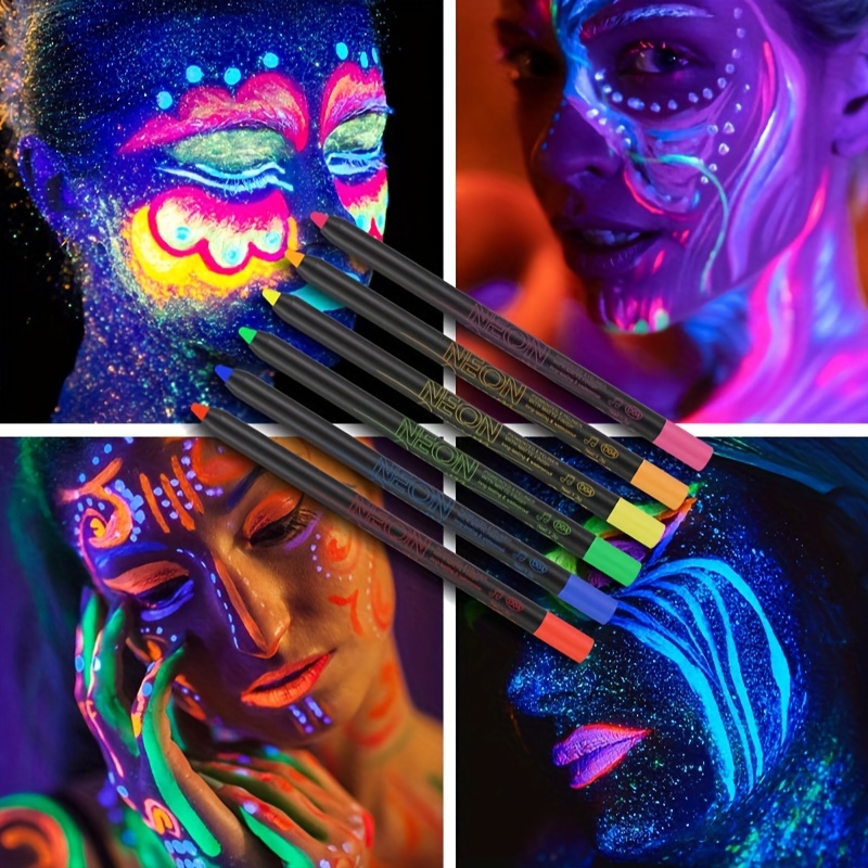 Glow in The Black Light Face & Body Paint, UV Neon Glow