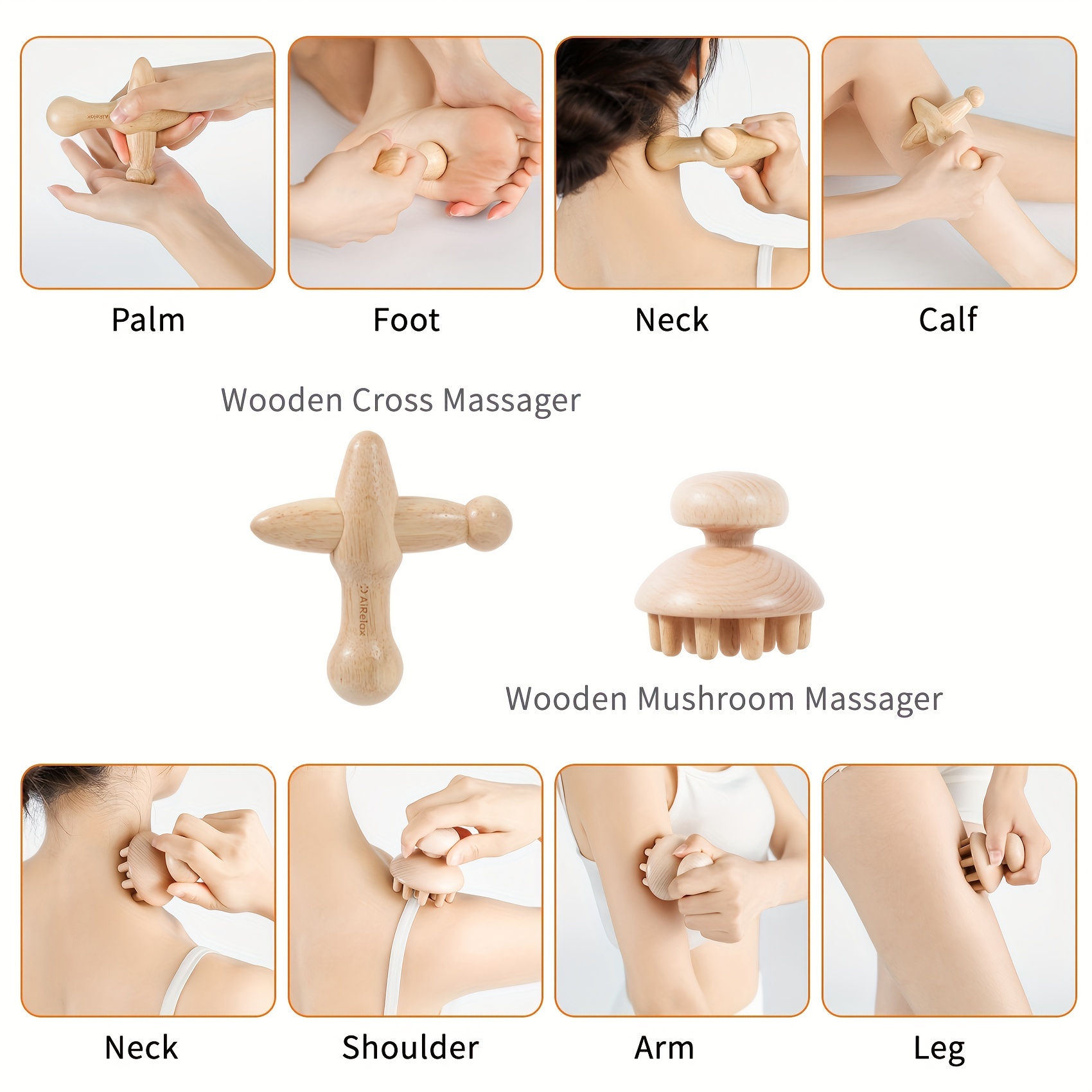 Wooden Massage Tools for Anti-Cellulite Treatment - PALO BONDI