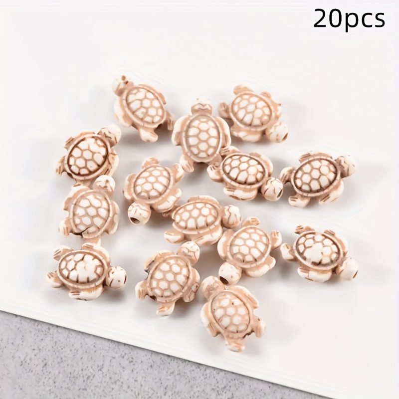 20pcs Turquoise Turtle Natural Stone Beads