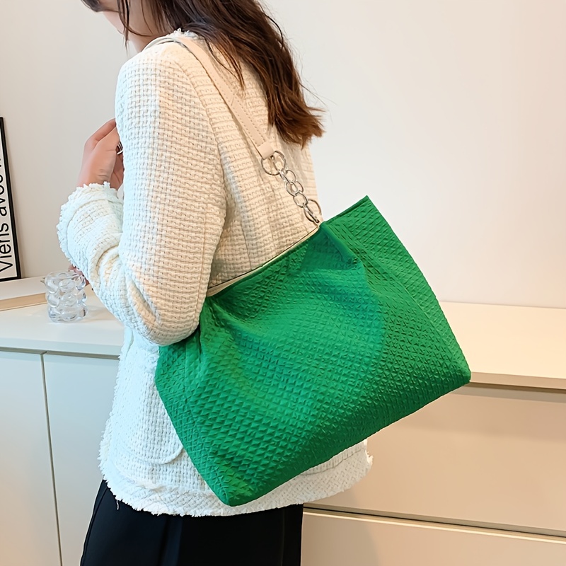Large Capacity Tote Bag Ring Linked Handbag Womens Trendy Shoulder Bag For  Work, 90 Days Buyer Protection