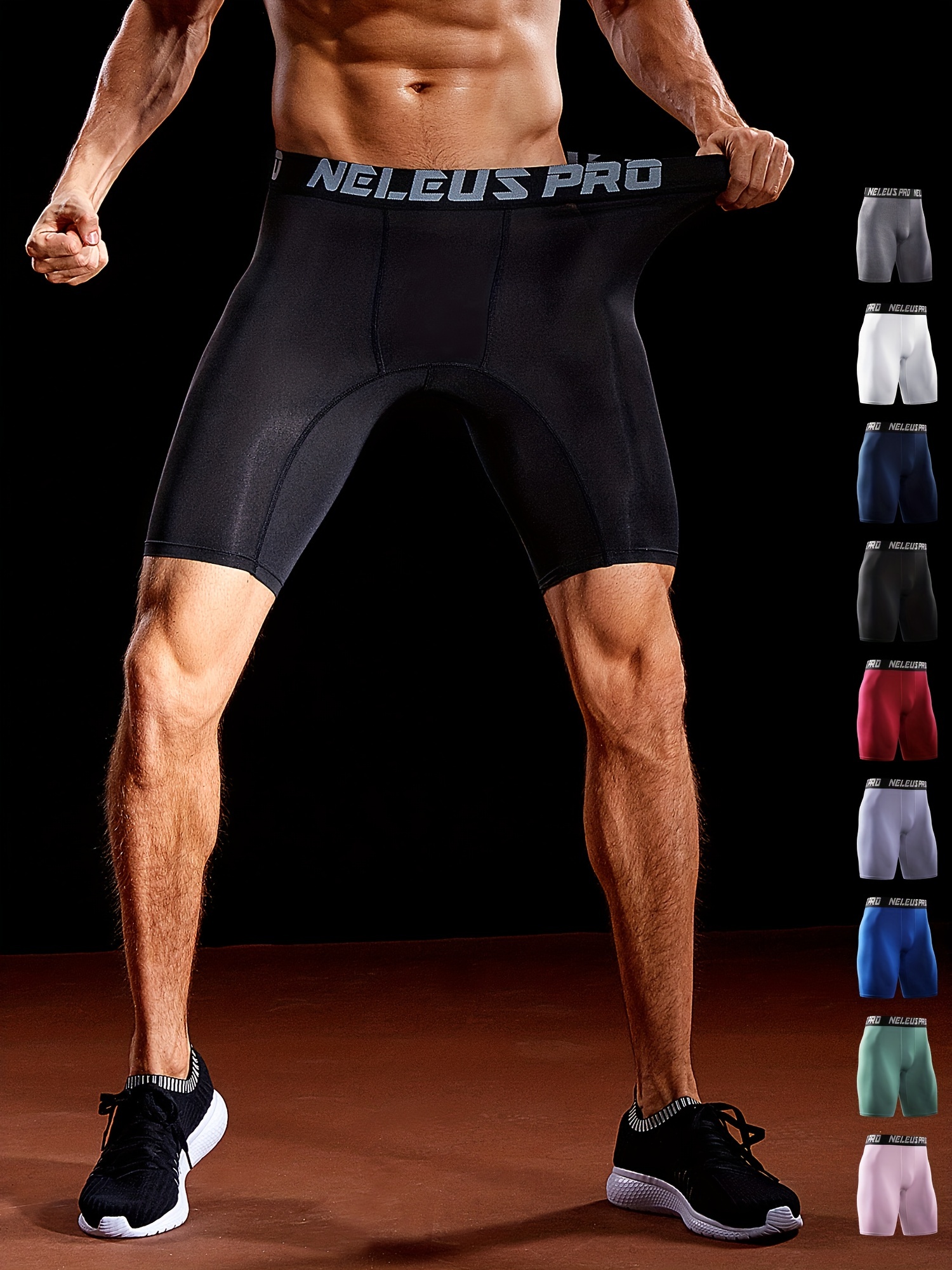 Mens Quick Drying Compression Shorts Casual Breathable Elastic Shorts  Basketball Football Running Marathon, Find Great Deals