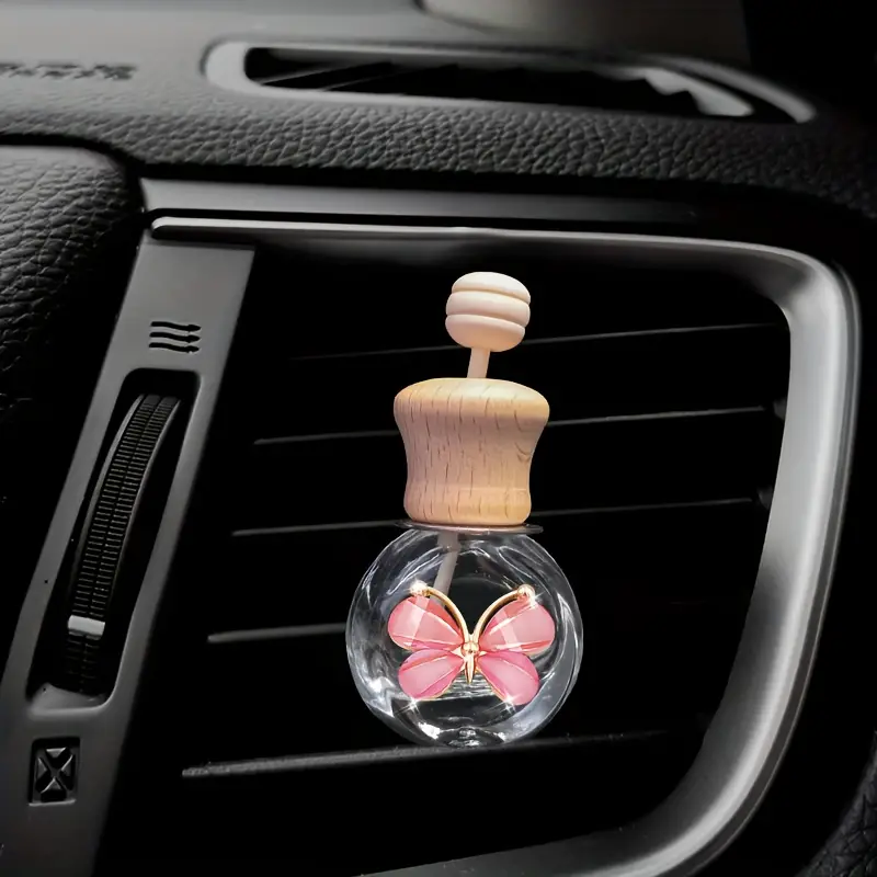 Voiture parfum pendentif désodorisant ornement intérieur bouteille en verre pour  voiture aromathérapie papillon voiture accessoires voiture-style - Temu  Belgium