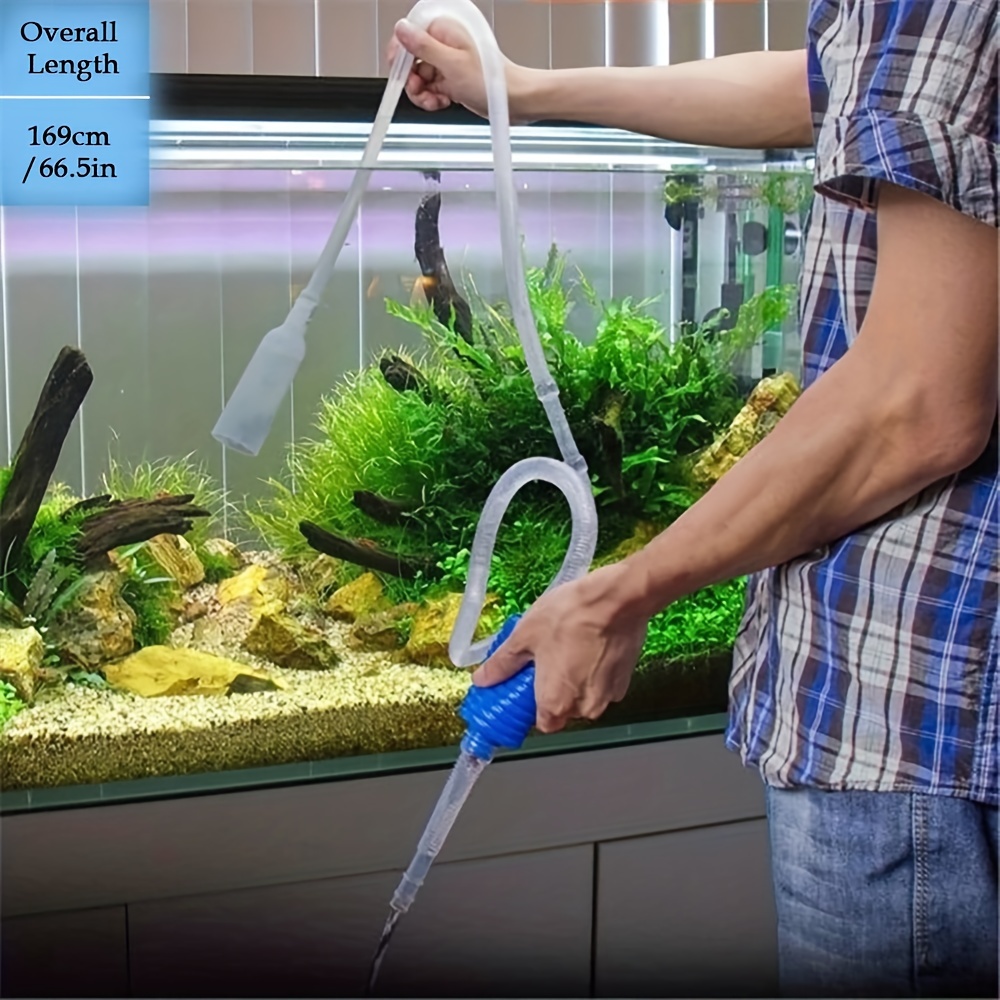 Yeacher Pompe à siphon à main pour aquarium/aquarium Vidange d'eau