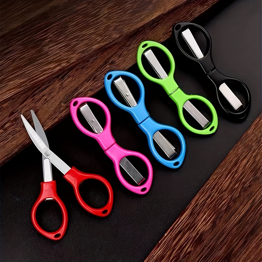 Folding Scissors, Portable Scissors, Stainless Steel Keychain