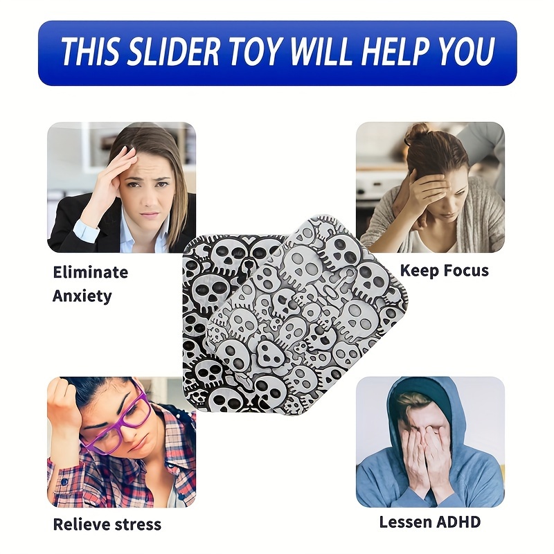 Magnetic Fidget Slider, EDC Adult Fidget Toys ADHD Tool Anxiety