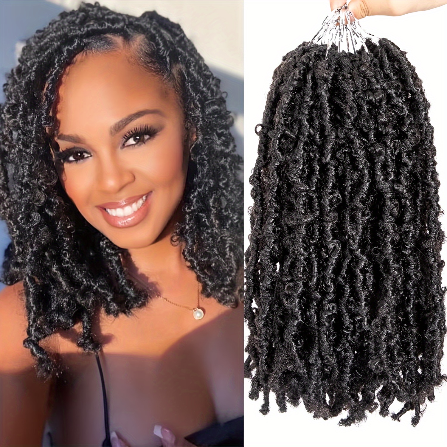 Butterfly Locks Crochet Hair Extensions Soft Locs Crochet - Temu Canada