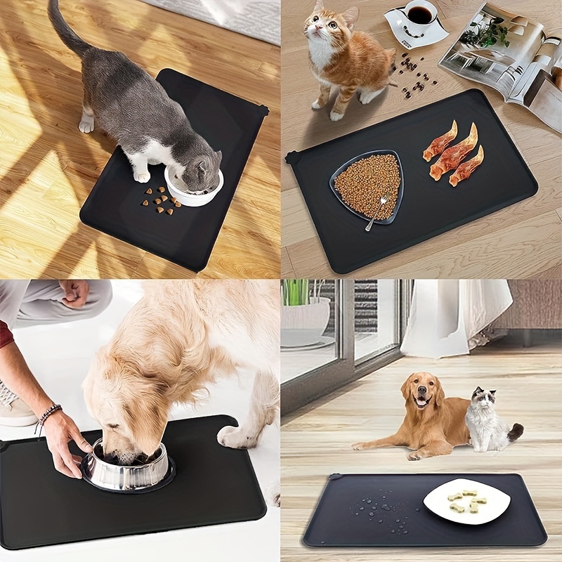 Waterproof Pet Mat For Dog Cat Portable Silicone Pet Food Feeding