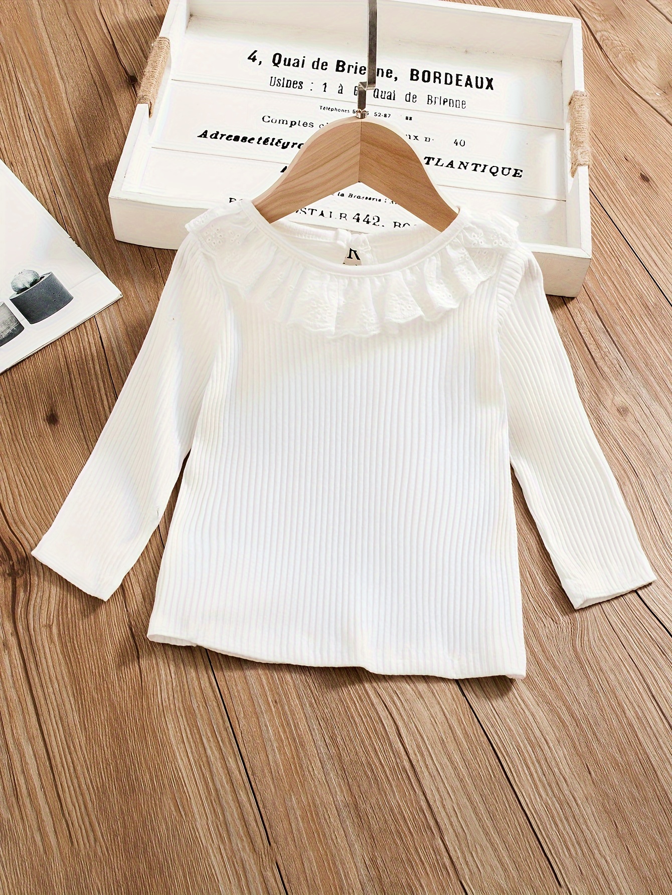 Toddler Girls Solid Ribbed Knit T shirt Cotton Versatile - Temu