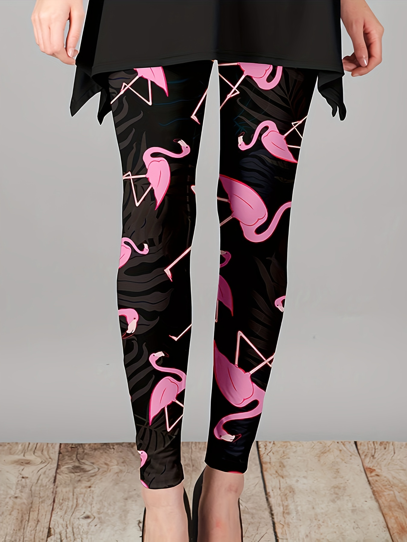 Flamingo Leggings - High Waist