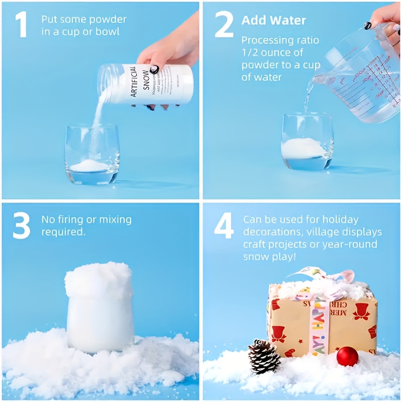 Instant Snow Magic Snow Powder Simple And Safe - Temu