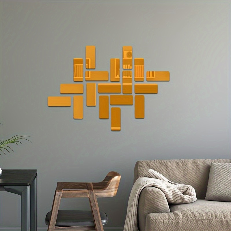 Great Collection - Rectangle Mirror Stickers for Wall, Acrylic Mirror