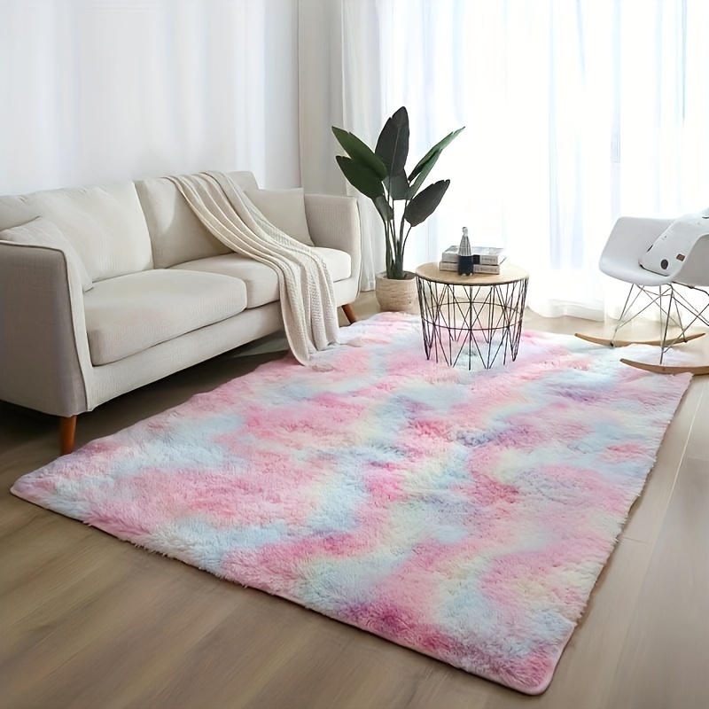  Softlife - Alfombras ultrasuaves y esponjosas para dormitorio  de niños y niñas, cuarto de bebé, alfombra de 4 x 5.3 pies, moderna, de  felpa, para interiores, para sala de estar, rosa 