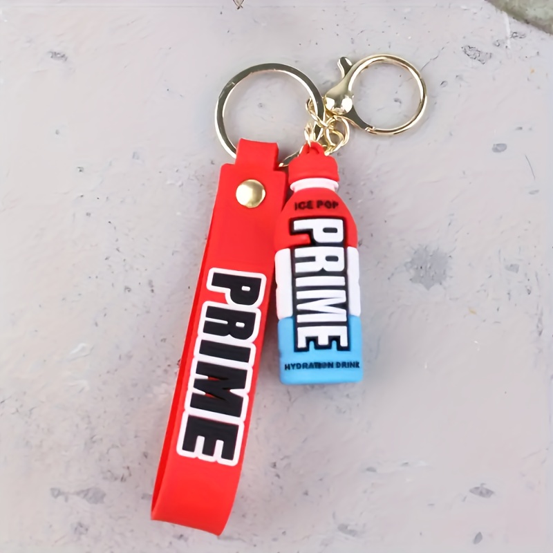 PVC Beverage Bottle Doll Key Chain, Car Keychain Pendant