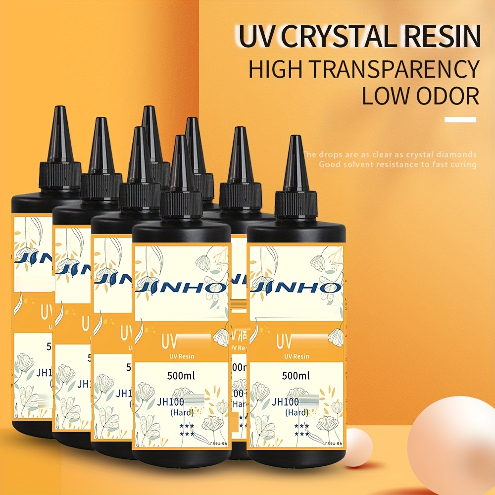 Resina UV con Lampada UV 36W - 300g Resina Epossidica UV Trasparente Basso  Odore per la Creazione