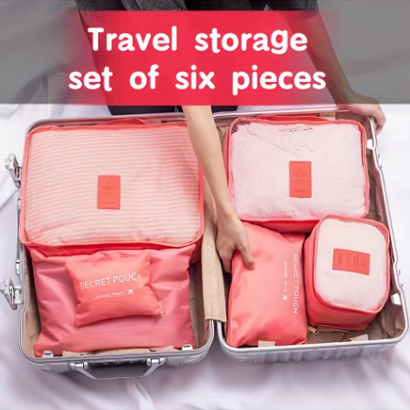 Organizador de equipaje de viaje, cubos de embalaje