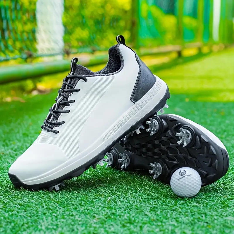 Mens Non Slip Spiked Golf Shoes Professional Lace Up Sports Sneakers For  Golf Training - Sports & Outdoors - Temu Philippines