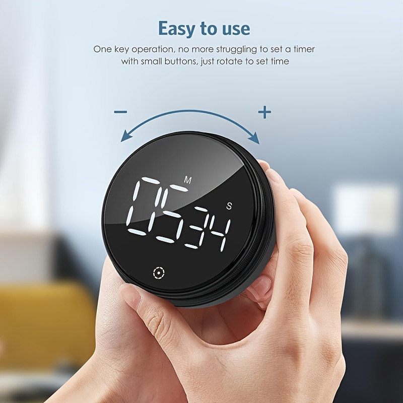 Magnetic LCD Large Display Circular Knob Loud Digital Kitchen