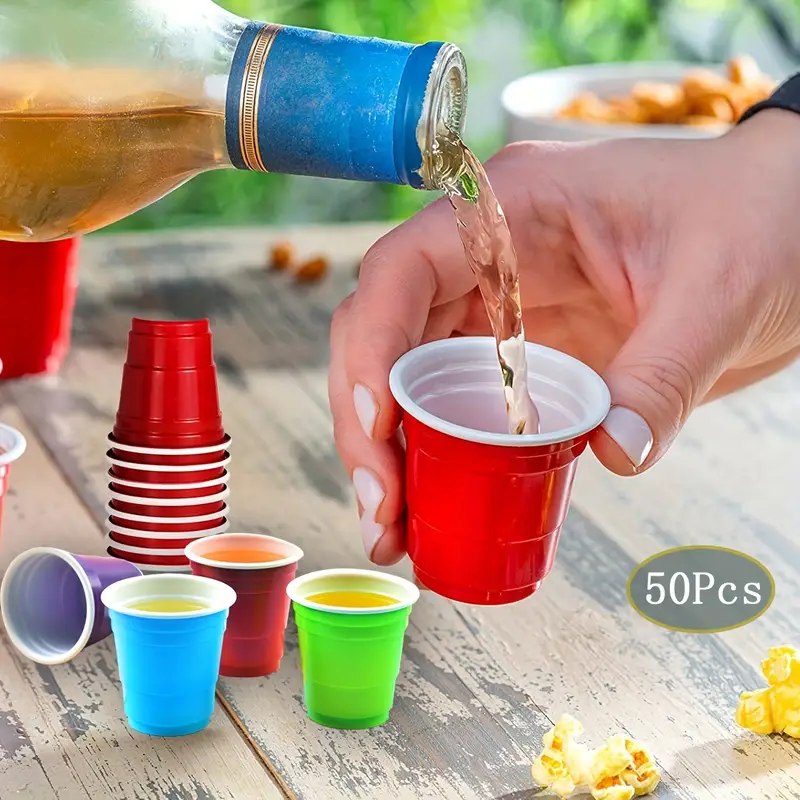 Disposable Small Wine Glasses, Mini Trial Cups, Disposable Plastic