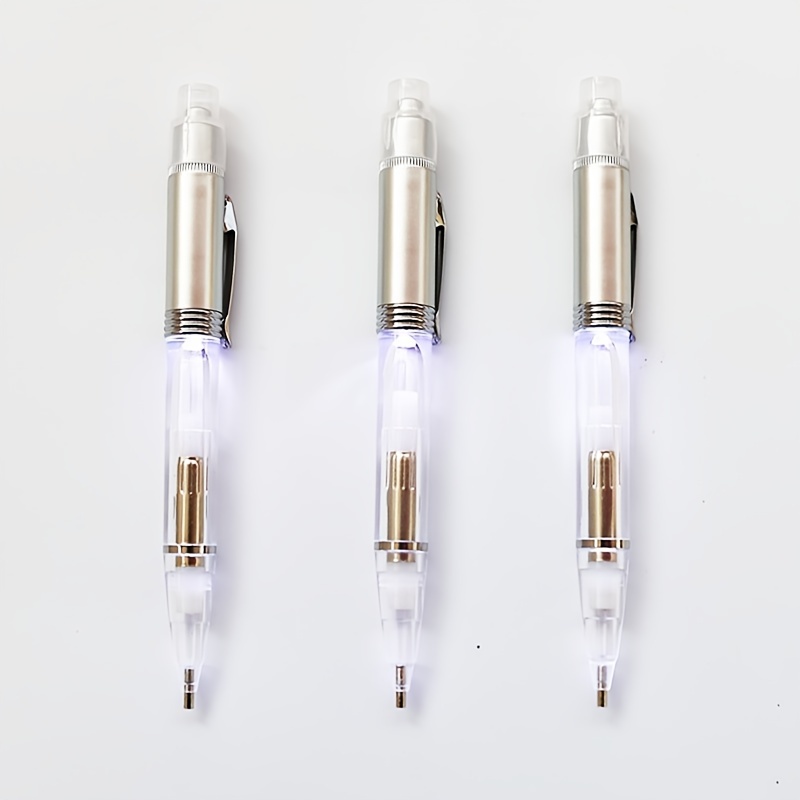 1pc Led Lighted Diamond Painting Pen With Glowing Drill Point