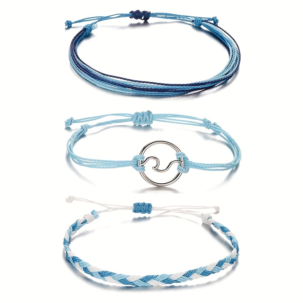 BULK Bracelets MULTI COLOR Waterproof String Bracelet Multi Strand