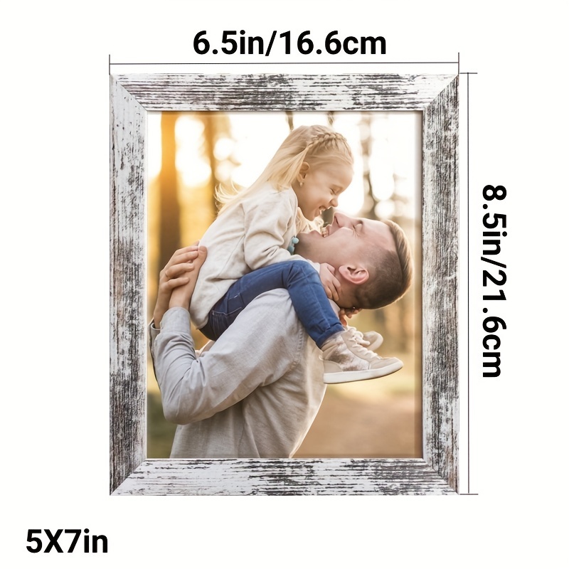 Acrylic Wooden Photo Frame Picture Frame Rustic Wooden Photo - Temu