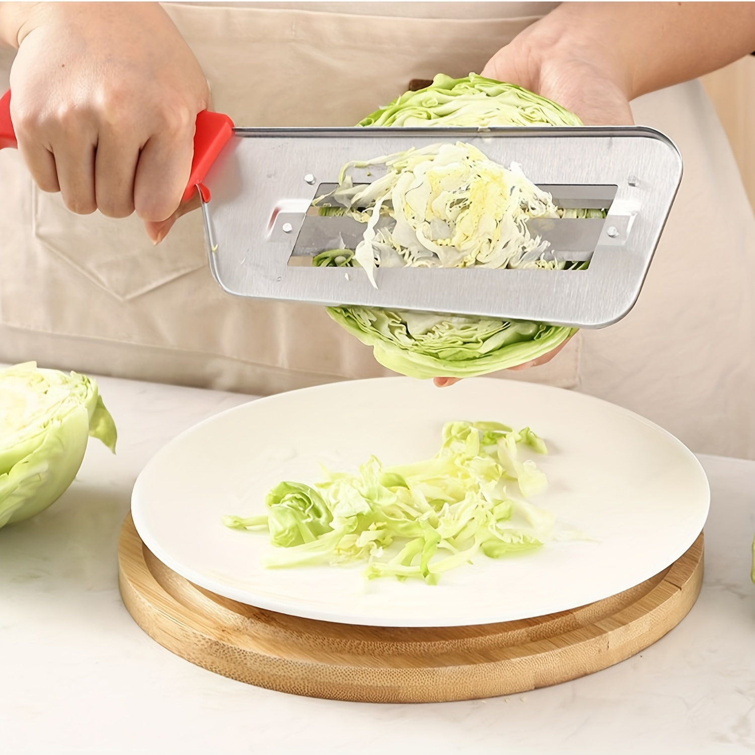 Vegetable Slicer Double Blade Slicing Knife Cabbage Shredder - Temu