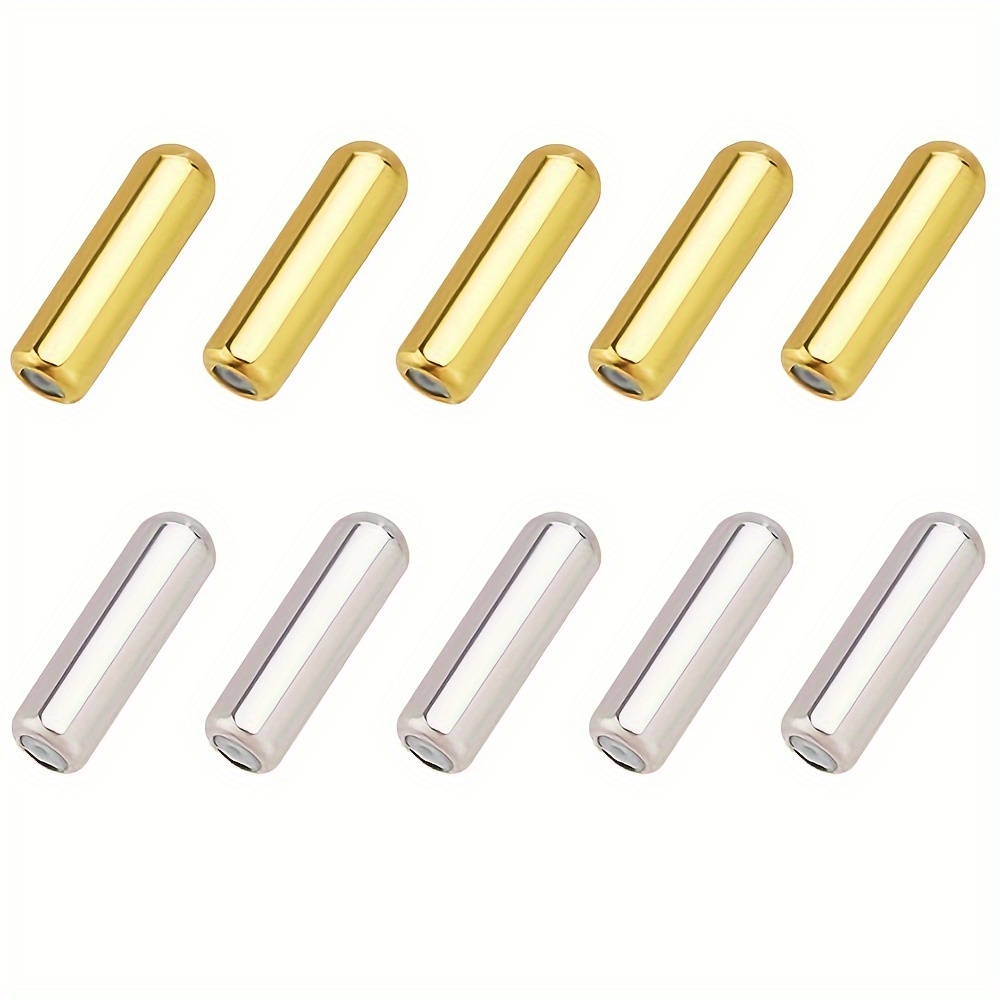 10pcs Lapel Stick Pin End , Full-cover Metal Earring Backs, Locking Clasp  Rubber Stopper Metal Brooch Pin Stick For Metal Brooch Stick Pins, Diy  Jewelry Making Accessories , Golden Diy - Arts