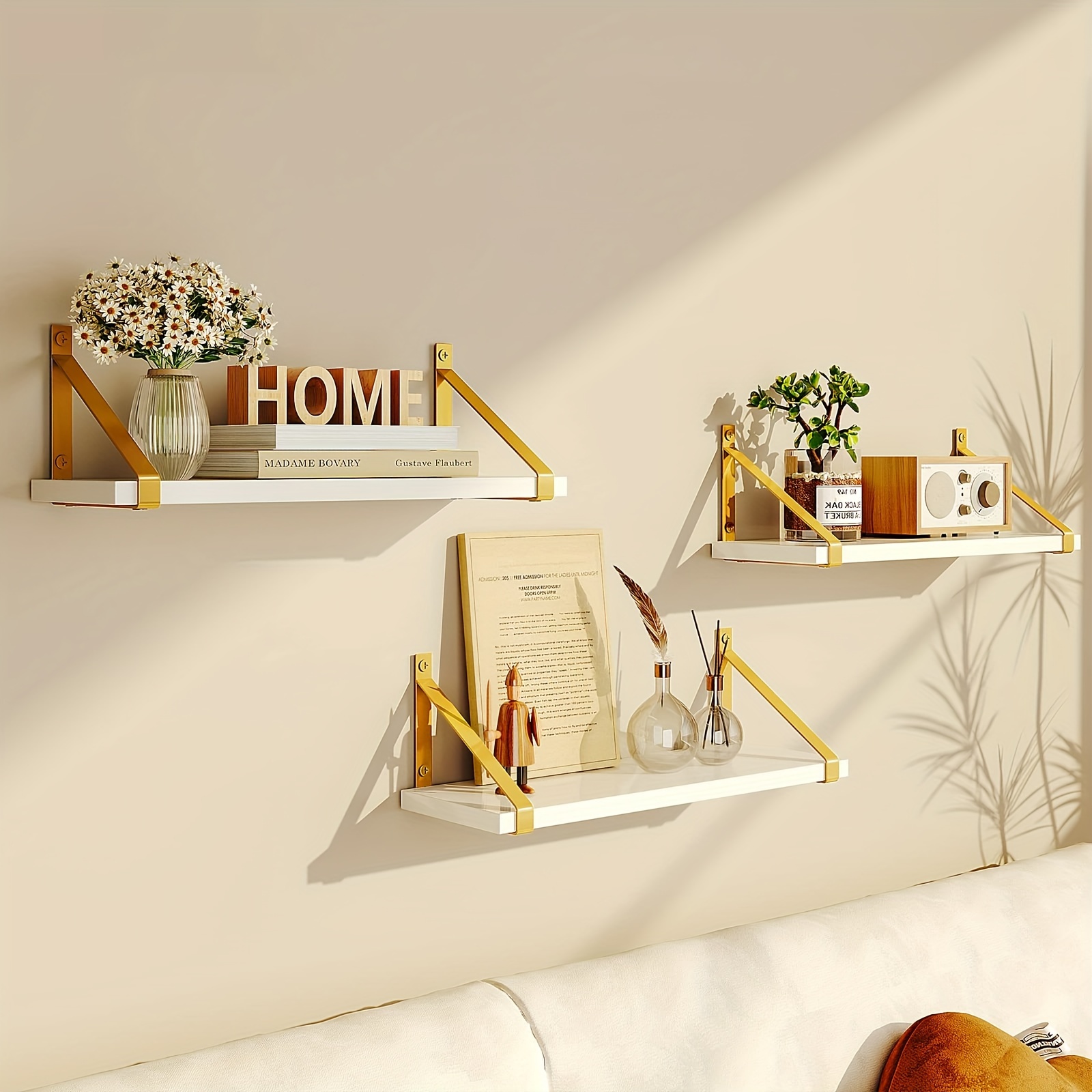 Floating Storage Shelf Rustic Farmhouse Wall Hanging - Temu