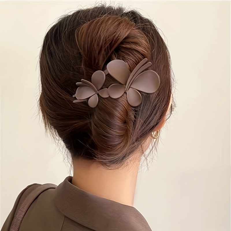 Frosted Plastic Hair Claw Matte Barrette Back Head Hair Claw Hair Accessories