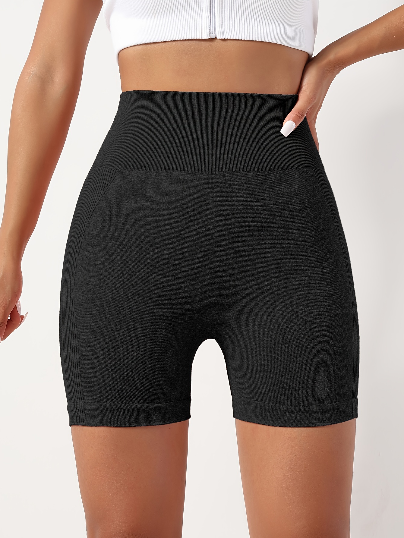 High waisted 2024 cycling shorts gym