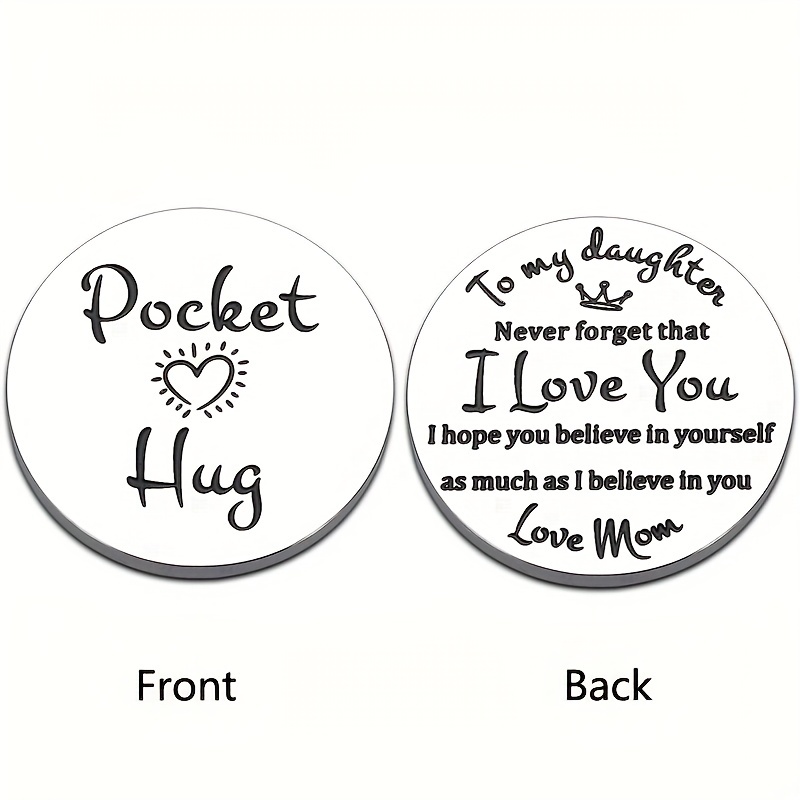 1 Stück Pocket Hug Token Inspirierende Geschenke Tochter „ - Temu Austria