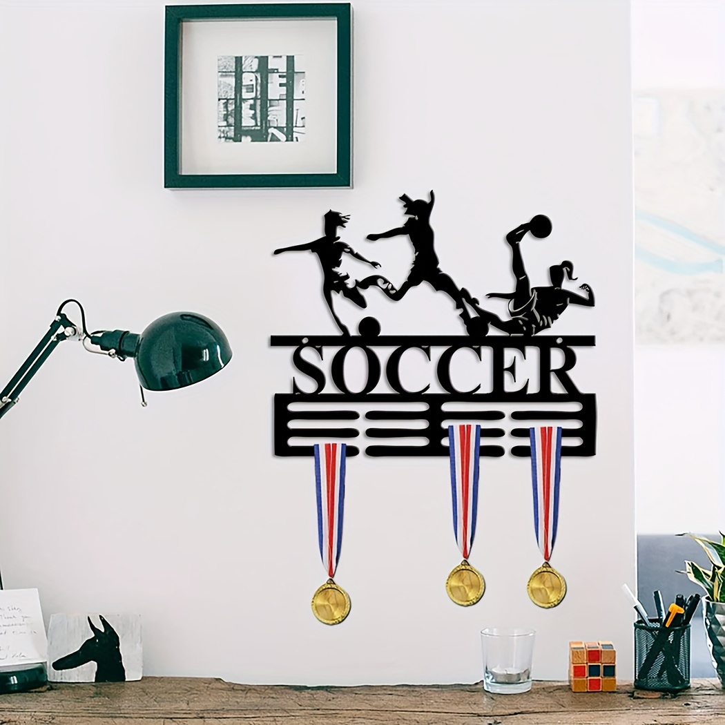 Colgador de medallas deportivas negras, soporte de exhibición de premios,  marco de estante de pared - AliExpress