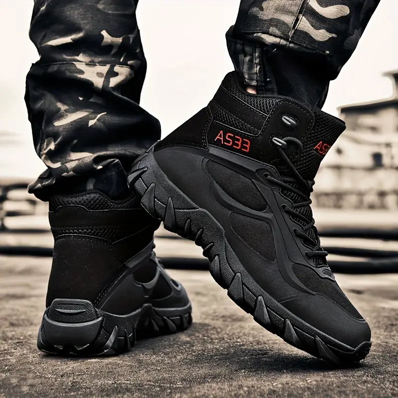 Mens Tactical Boots Wear Resistant Non Slip Comfortable Outdoor