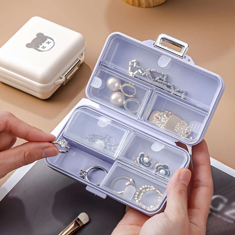 Portable Small Pill Case Travel Medicine Compartment Box Sealed Storage Box  7 Days Sub-Packing Mini Compartment Sealed Box - AliExpress
