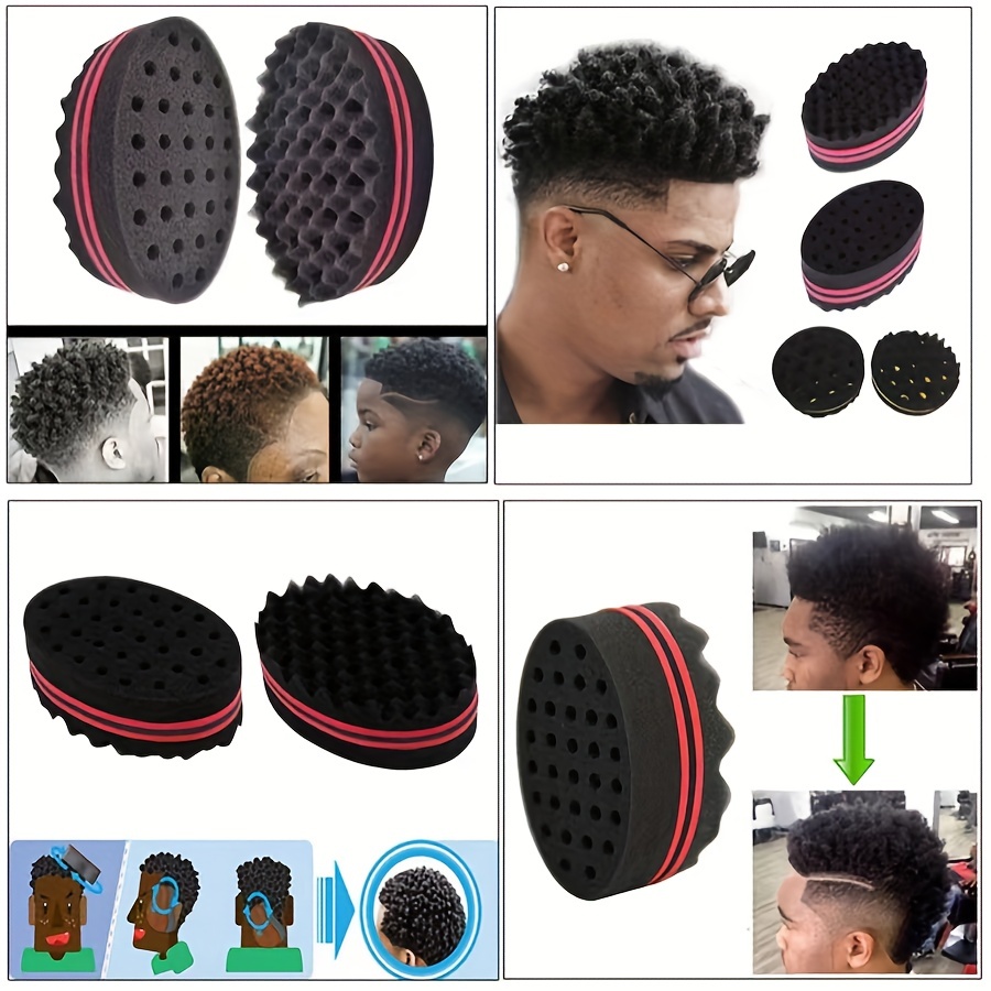 One Pack Hair Sponge Brush, Twists Dread Afro Coils Hair Curl Brush