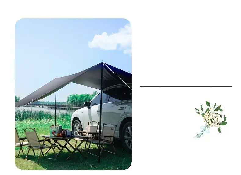 Car Awning Camping Outdoor Freestanding Rooftop Tent Suv Trucks