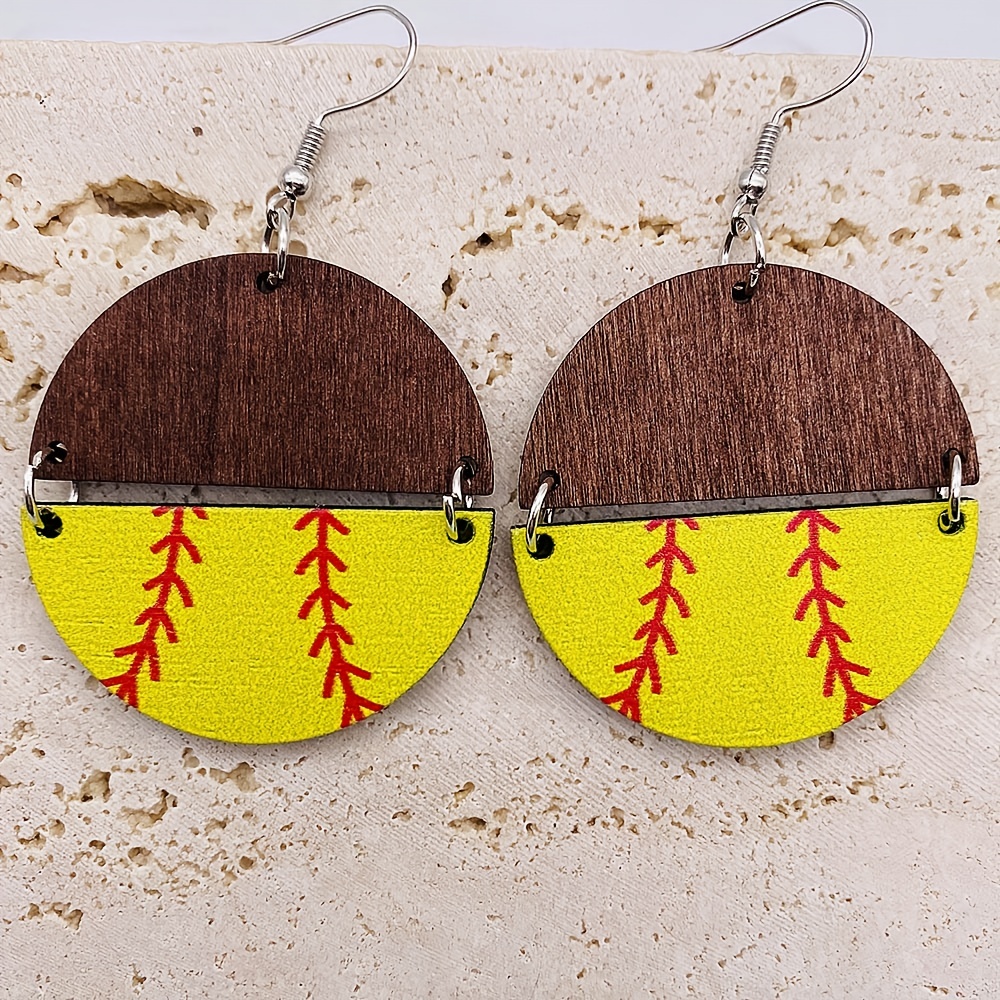  Personalized Football Earrings : Handmade Products