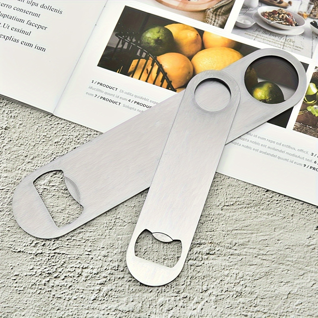 Magnetic Bottle Openers Classic Stainless Steel Beer Punch Opener