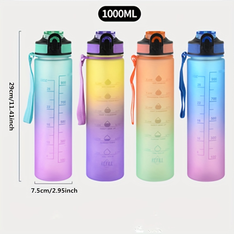 Tritan BPA Free Water Bottle With Time Marker 500/700/1000ml