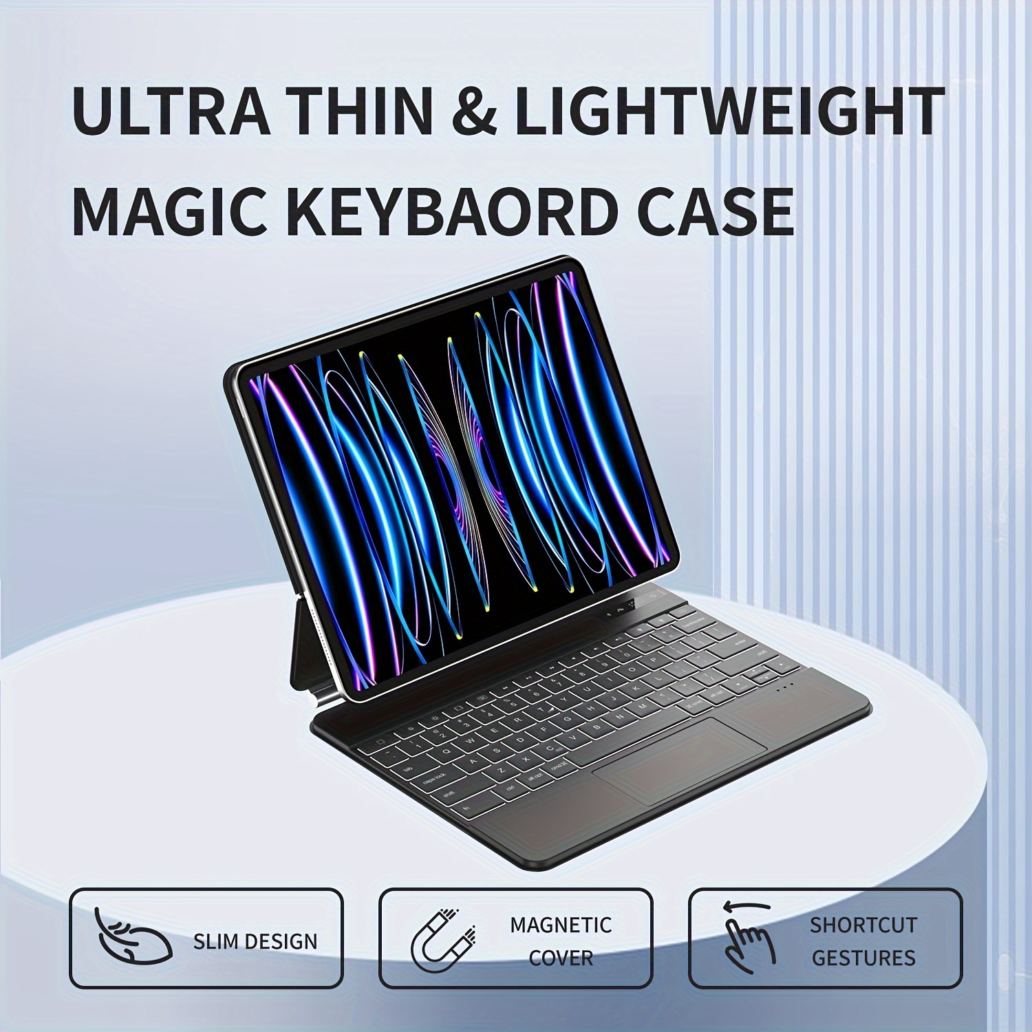 Magnetic Keyboard Case For IPad Pro 12.9‑inch (3rd, 4th, 5th Gen - 2018,  2020, 2022), Magic Keyboard Case With IPadOS Shortcuts, Floating Cantilever  Stand, With Backlit, Multi-Touch Trackpad