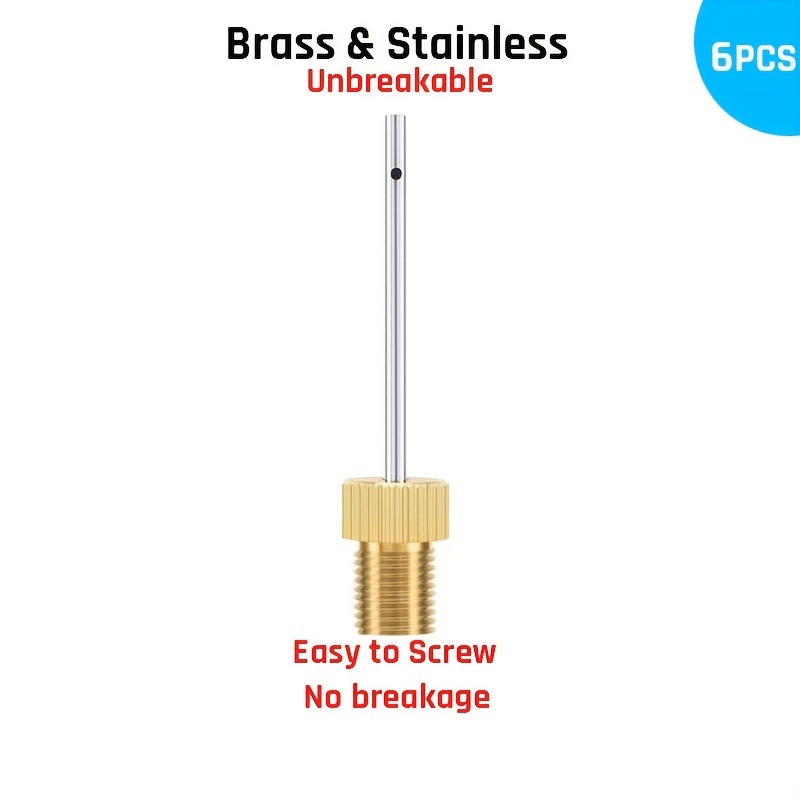 Brass Ball Pump Needles Unbreakable Heavy Duty Air Pump - Temu