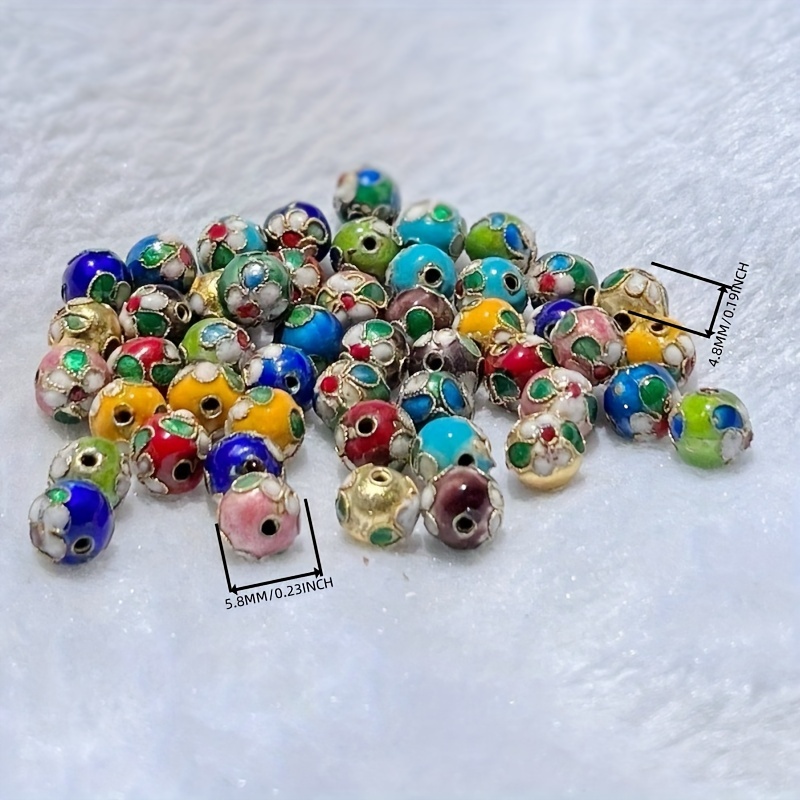 Handmade Enamel Filigree Maple Leaf Cloisonne Beads For DIY Baby