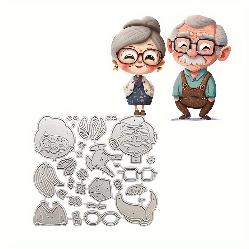 Image of 2 In Arrival Anniversary Cards Making Metal Cutting Dies Stencils For Scrapbooking Cards Birthday Cards Embossing Cut Die Decorative Crafts Knife Mold