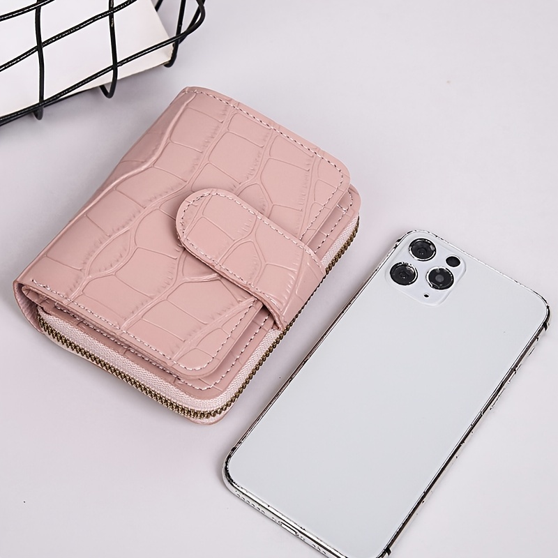 Women's Bifold Removable Card Slot Side Zip Short Wallet, Multi-card Slot  Card Holder, Small Coin Purse - Temu